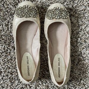Antonio Melani Gold Flats